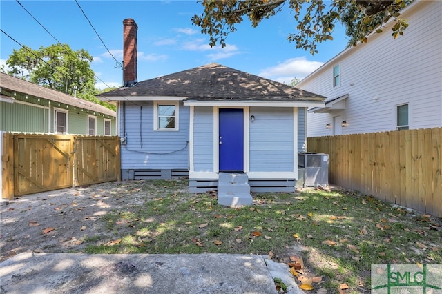 view of rear view of property