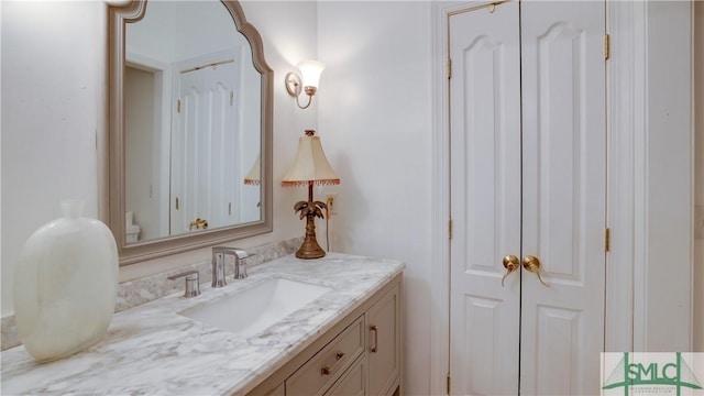 bathroom featuring vanity