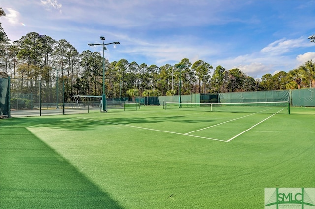 view of sport court