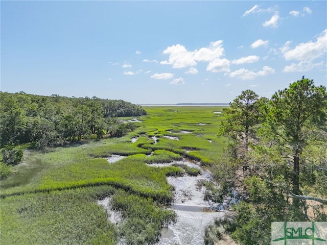 birds eye view of property featuring a rural view