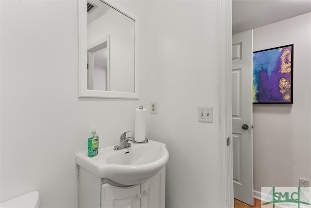 bathroom featuring vanity