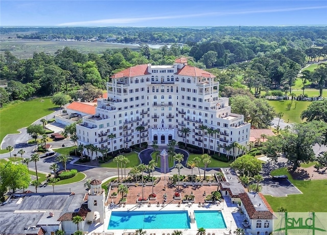 birds eye view of property