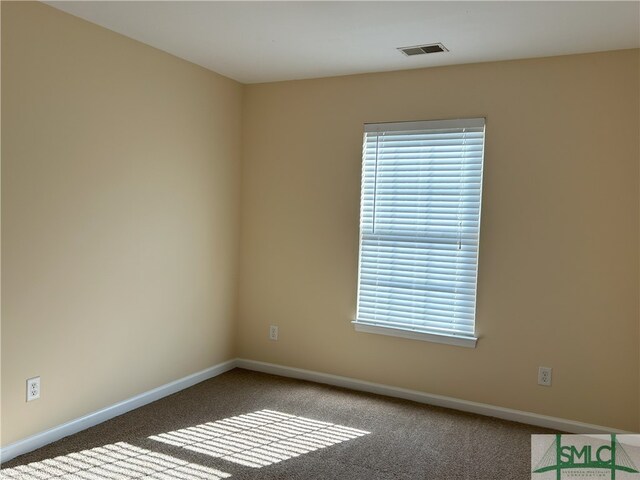 view of carpeted empty room