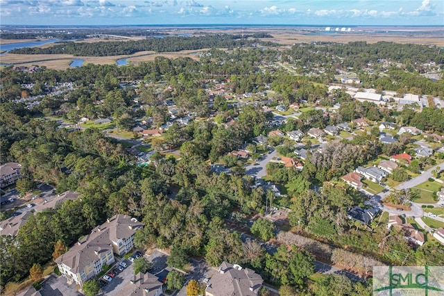 bird's eye view with a residential view