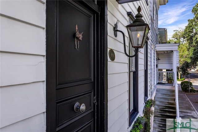 view of entrance to property