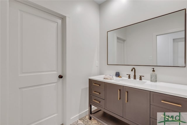 bathroom with vanity