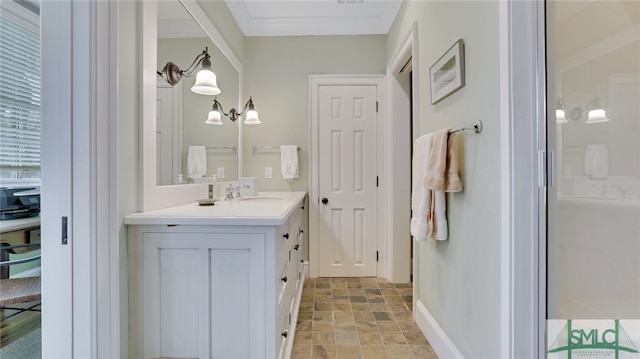 bathroom featuring vanity