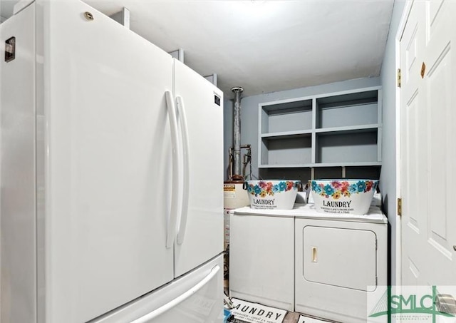 washroom featuring separate washer and dryer