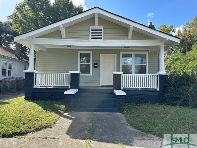 bungalow with covered porch