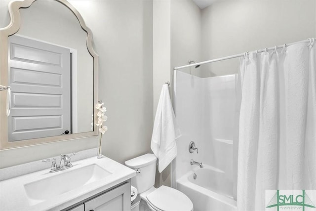 1495 Lillie Hagan Rd, Brooklet, GA 30415 - full bath with vanity and shower / bath combination with curtain
