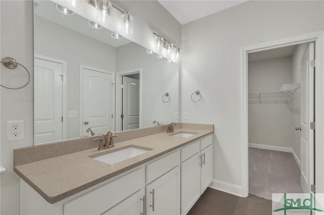 bathroom featuring vanity