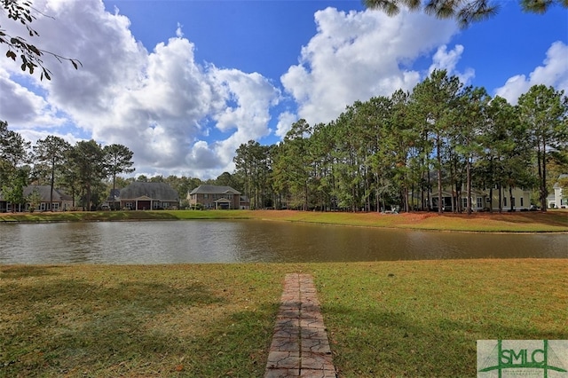 view of water feature