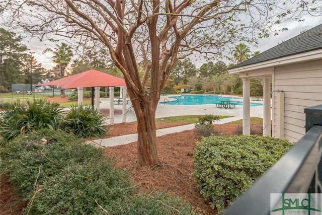 24 Pomona Cir, Savannah, GA 31419 - community pool with a patio and a gazebo
