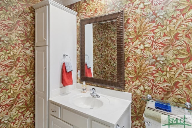 bathroom featuring vanity