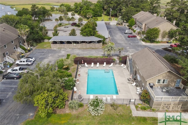 birds eye view of property