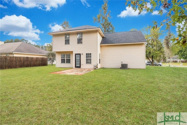 210 Parkview Ct, Savannah, GA 31419 - back of house with a patio area, cooling unit, and a shingled roof