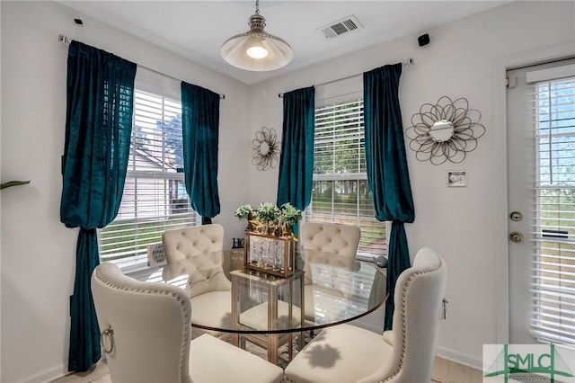 dining room featuring a wealth of natural light