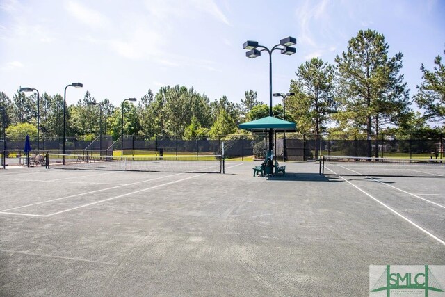 view of sport court