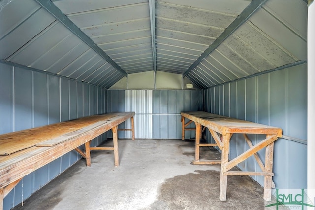 view of storage room