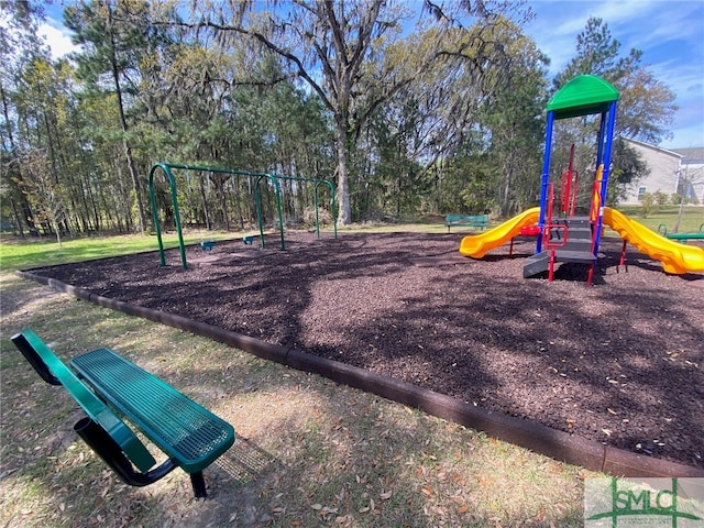 view of jungle gym