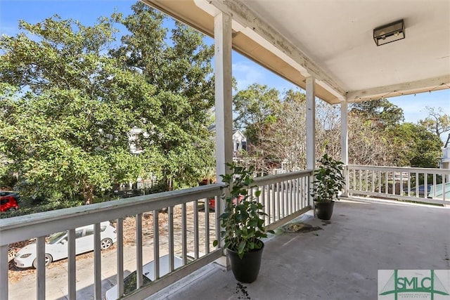 balcony with a porch