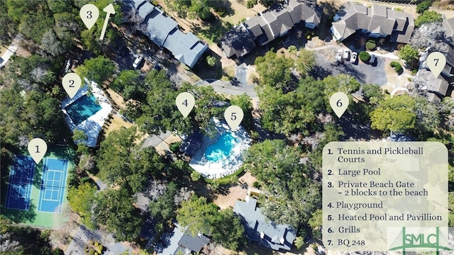 birds eye view of property