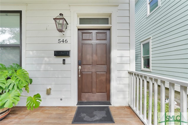 view of entrance to property