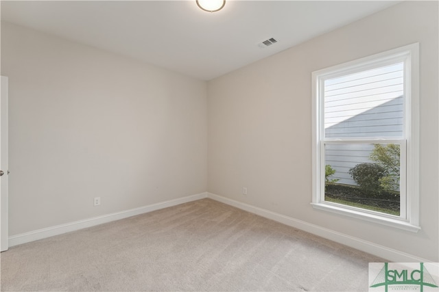 view of carpeted empty room