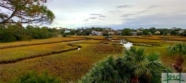 view of property's community with a water view