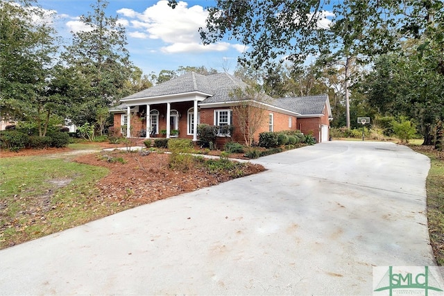 view of front of home with a porch