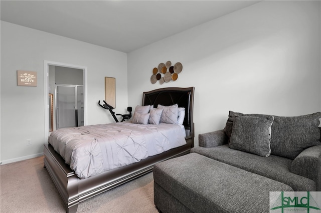 bedroom with carpet floors