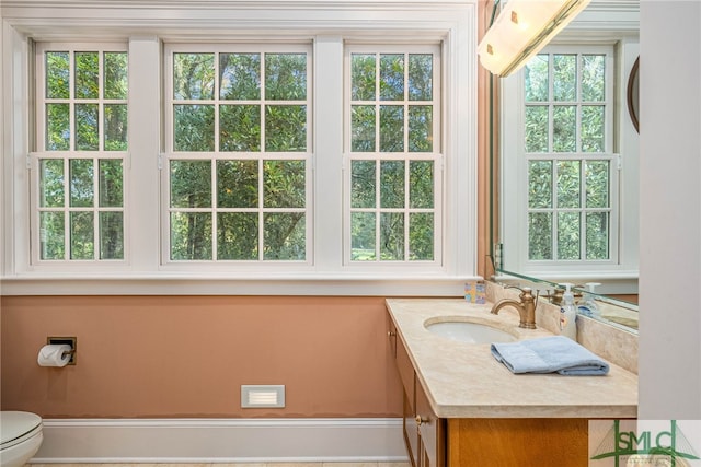 bathroom featuring vanity