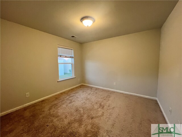 view of carpeted empty room