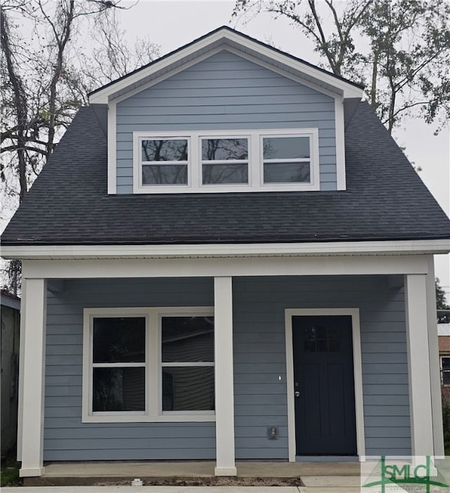 view of front of home with a porch