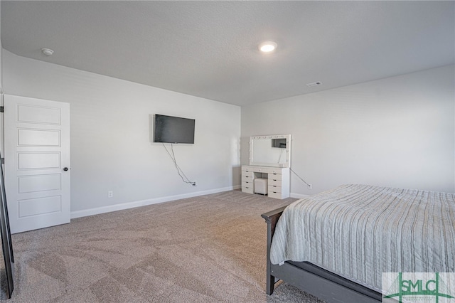 bedroom with carpet floors