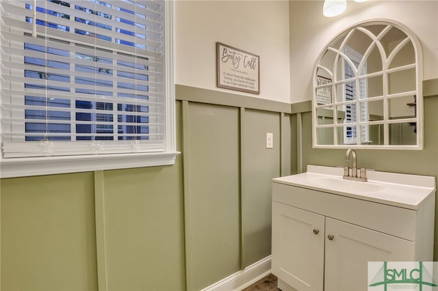 bathroom featuring vanity