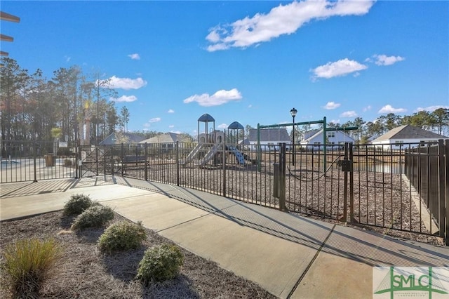 view of jungle gym