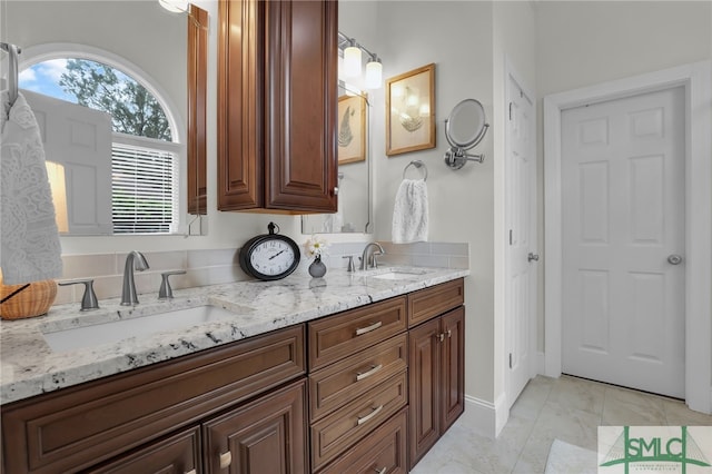 bathroom with vanity