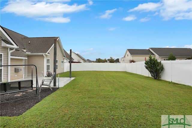 view of yard with a patio