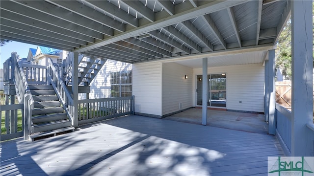 view of wooden terrace