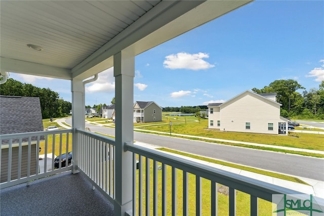 view of balcony