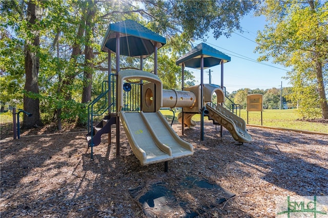 view of jungle gym