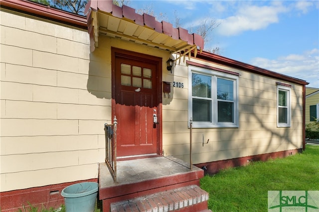 view of entrance to property