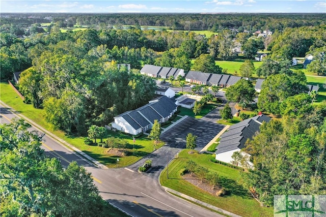 2 Putters Pl, Savannah, GA 31419 - aerial view of property and surrounding area featuring nearby suburban area and a forest