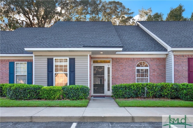 view of front of property