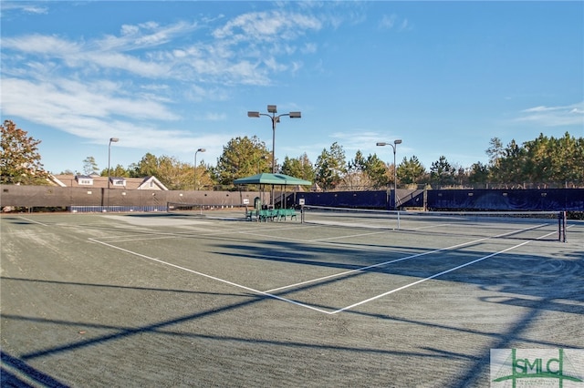 view of tennis court