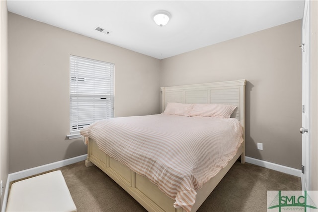 bedroom with carpet floors