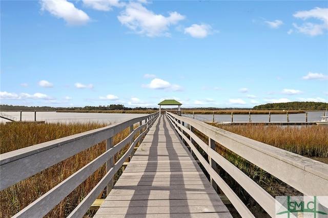 view of dock