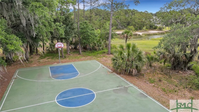 view of sport court