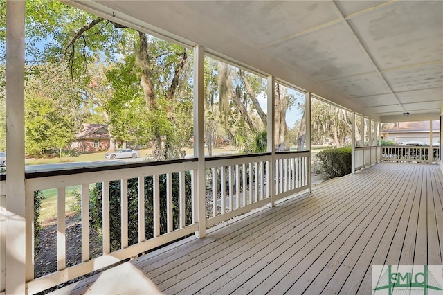 view of wooden terrace